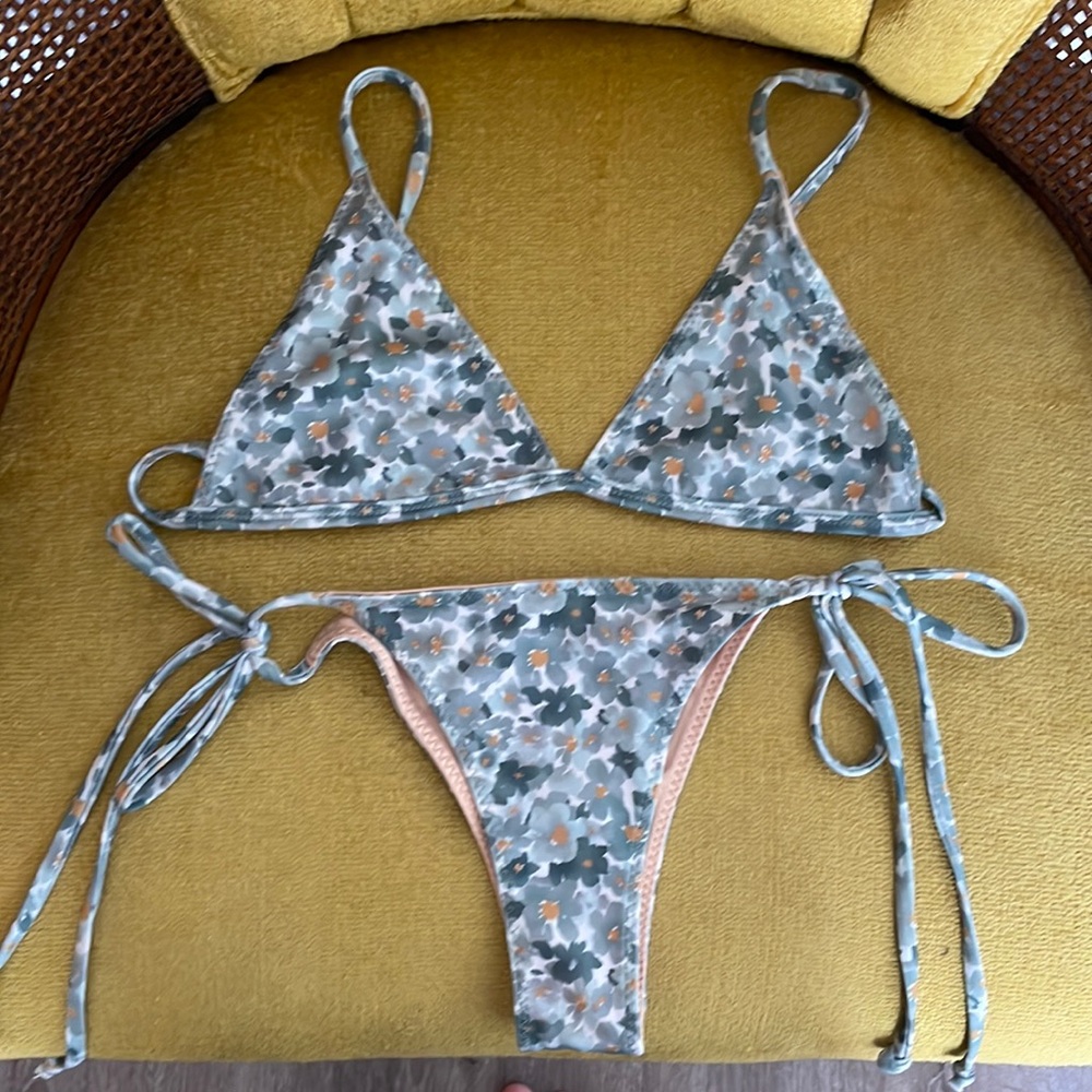 Indigo Luna Flower Pattern Bikini